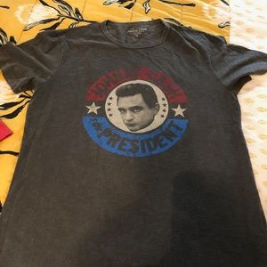 JOHNNY CASH FOR PRESIDENT LUCKY BRAND TEE